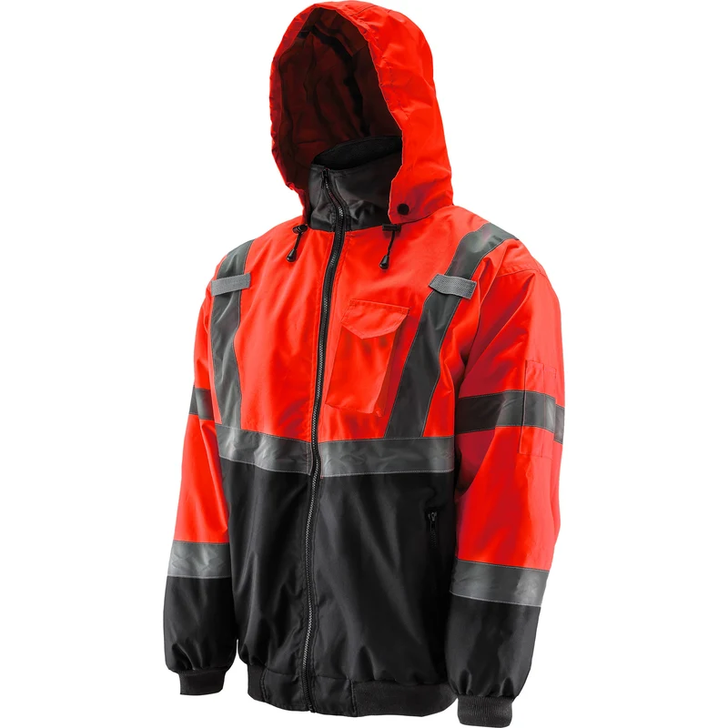 Blouson aviateur orange haute visibilité