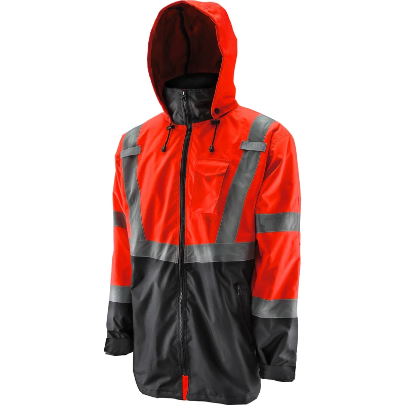 Parka orange haute visibilité