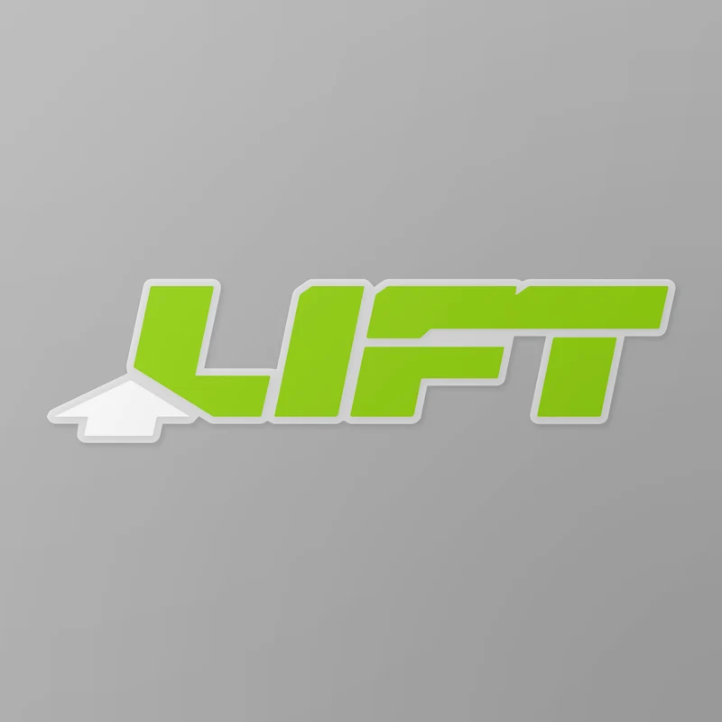 Autocollant de sécurité LIFT de 8 po, paquet de 25