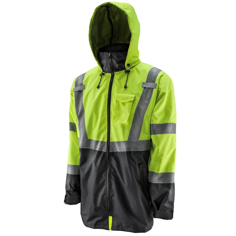Parka jaune haute visibilité
