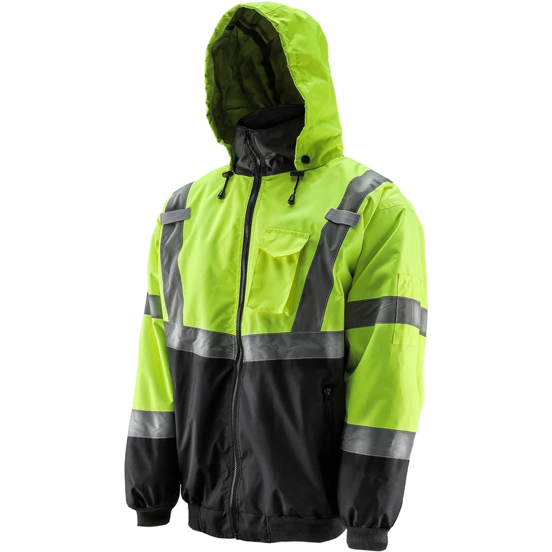 Blouson aviateur jaune haute visibilité