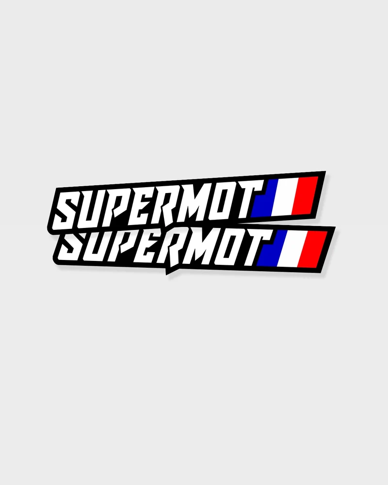 2 Stickers FRANCE SUPERMOT