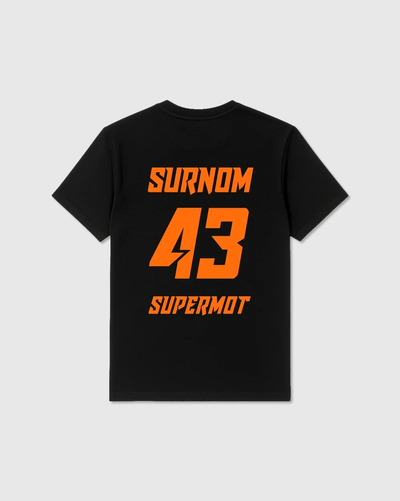 T-Shirt PERSONNALISÉ Orange Fluo
