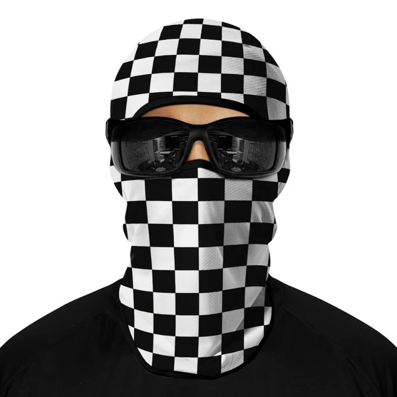 Cagoule moto - Drapeau à damier