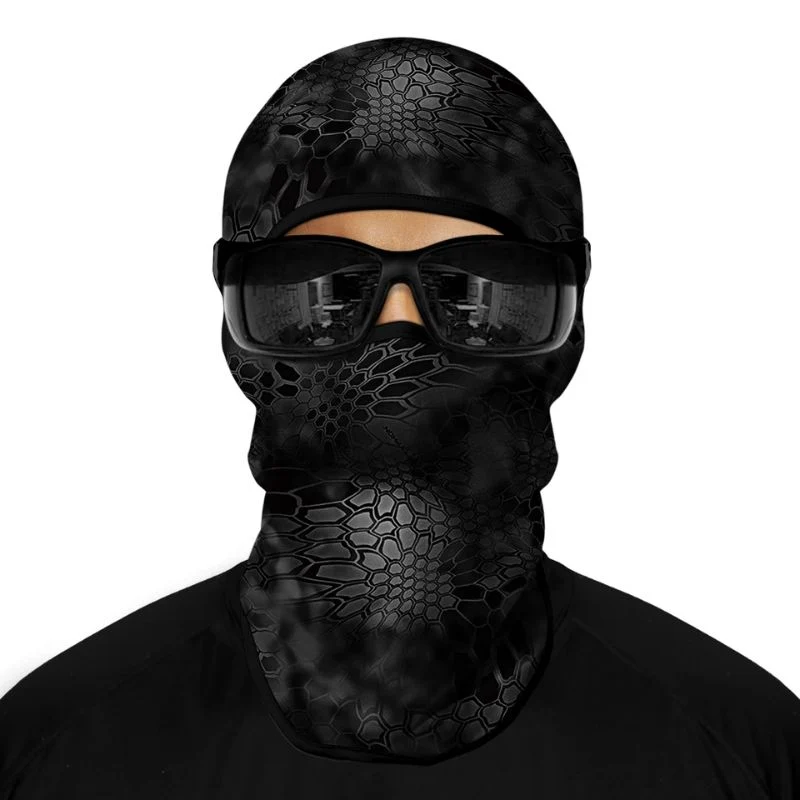 Cagoule moto - Écaille de serpent