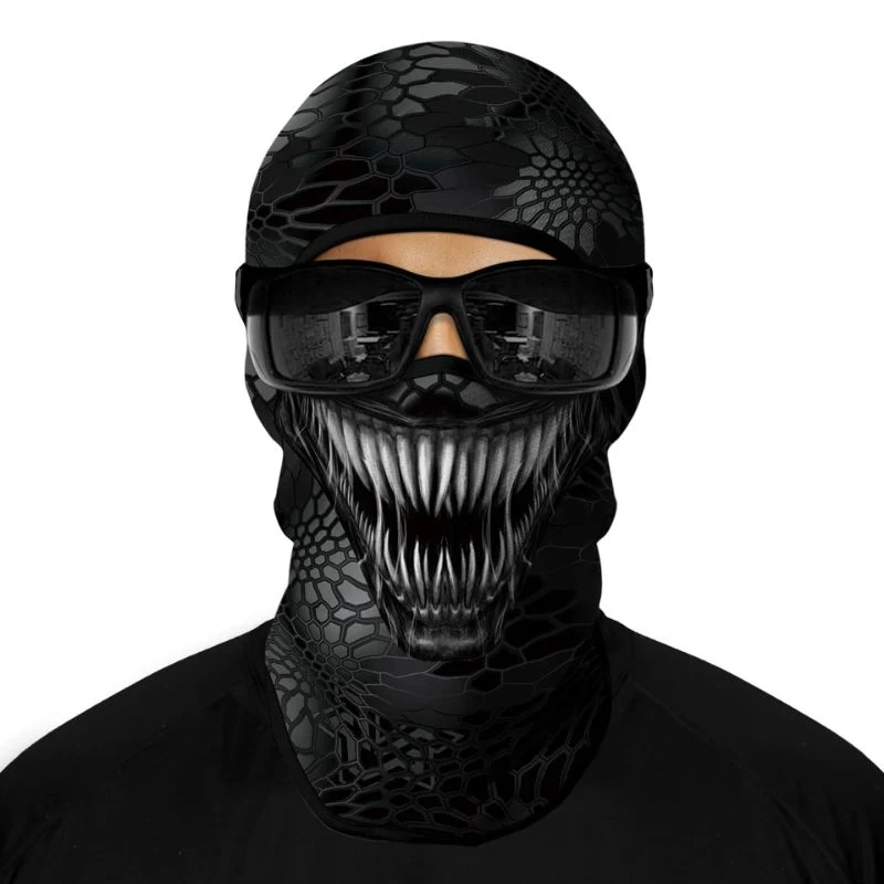 Cagoule moto - Venom noir