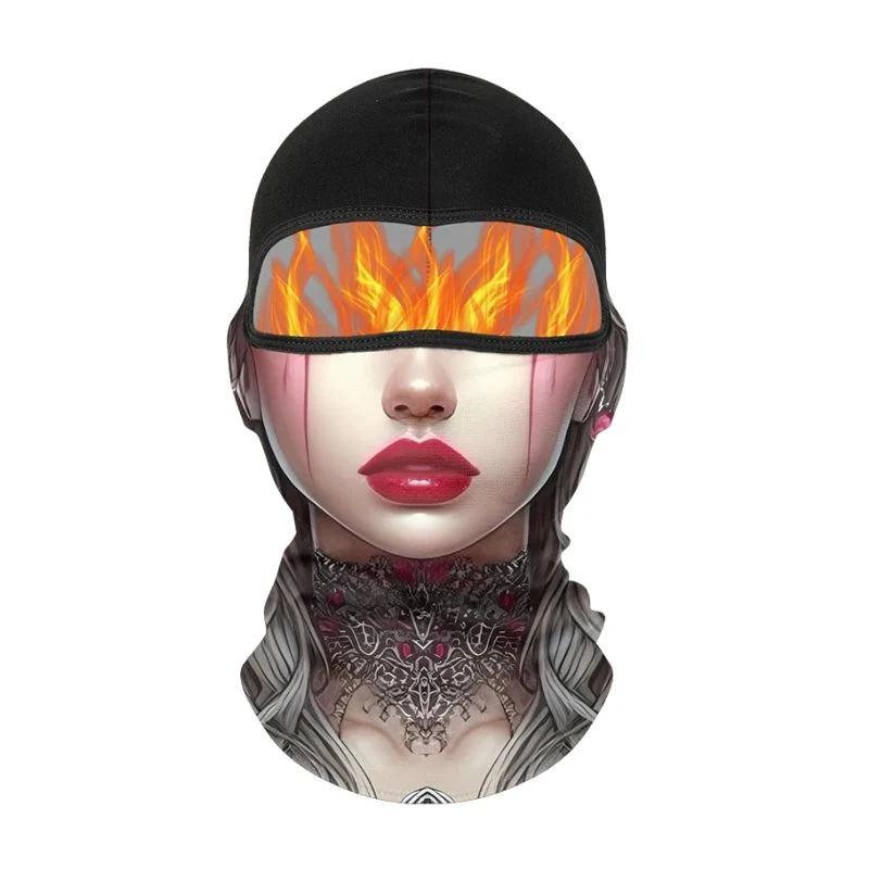 Cagoule moto - Femme tatouée