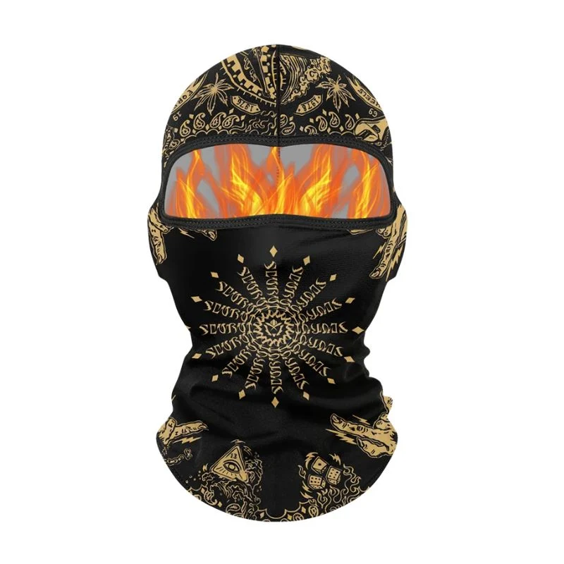 Cagoule moto - Rosace dorée