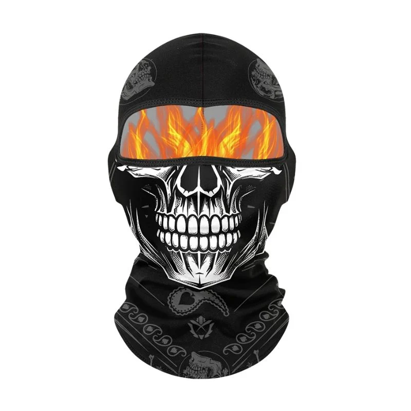Cagoule moto - Tête de mort souriante
