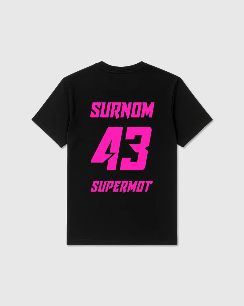 T-Shirt PERSONNALISÉ Fluo Rose
