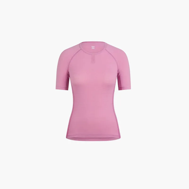 Rapha Maillot de corps Femme Merino Manches Courtes Dusty Mauve