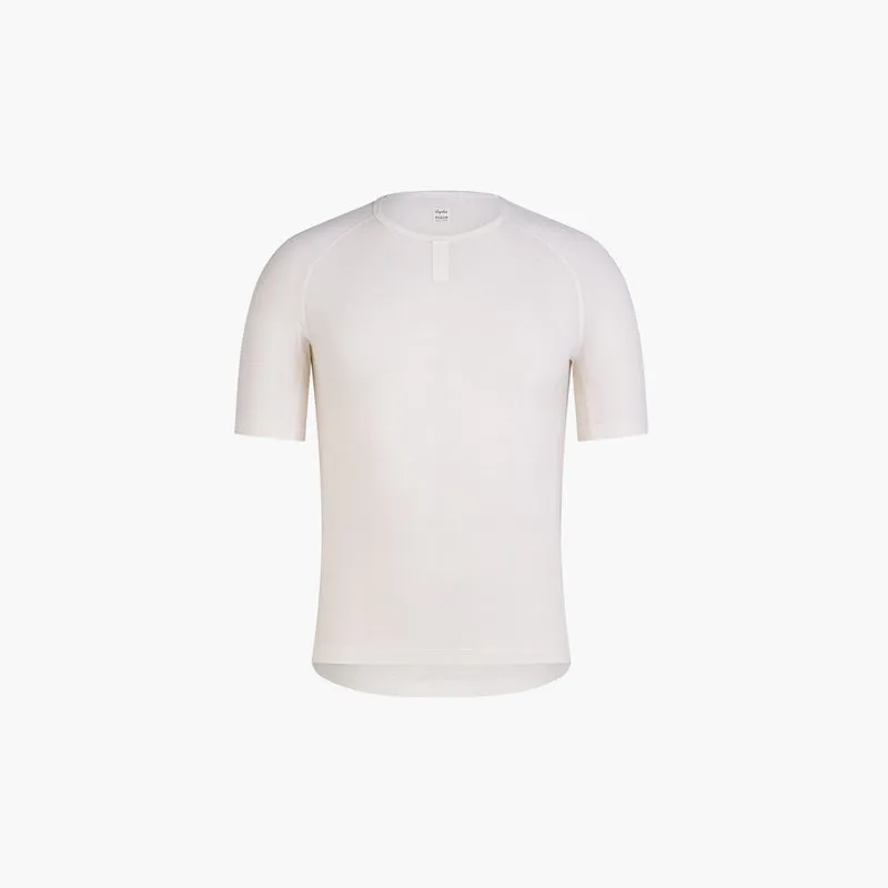 Rapha Maillot de corps Merino Manches Courtes Cream White