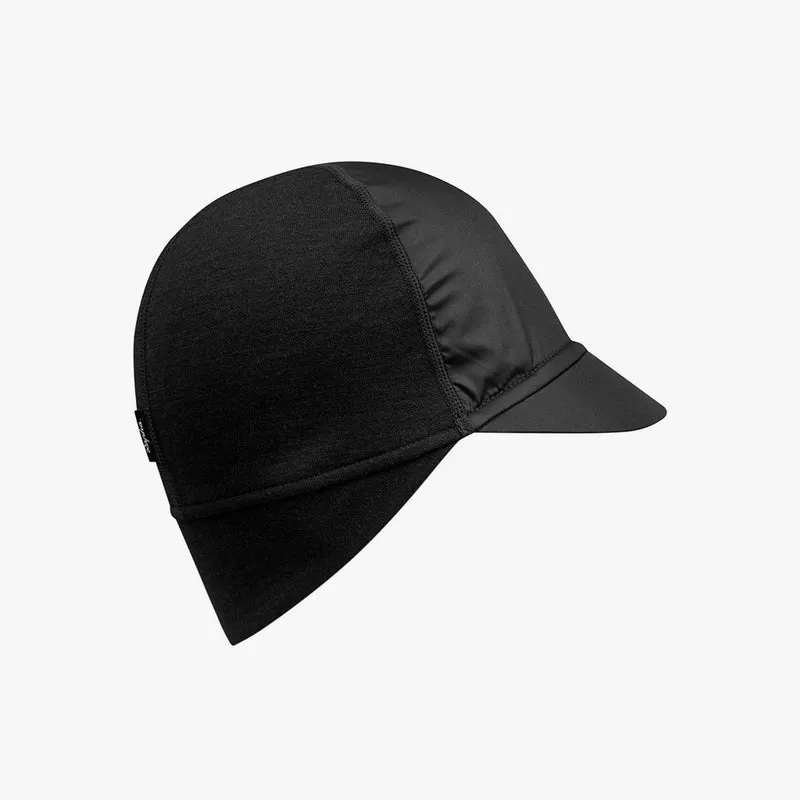 Rapha Bonnet Peaked Merino Black