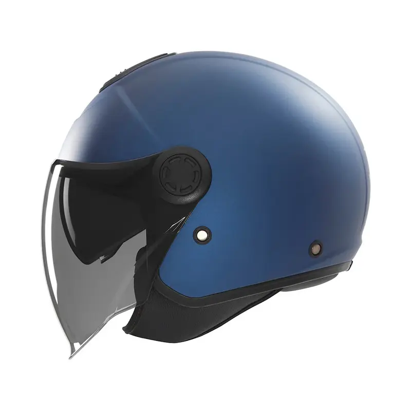 Casque jet - N182 bleu mat
