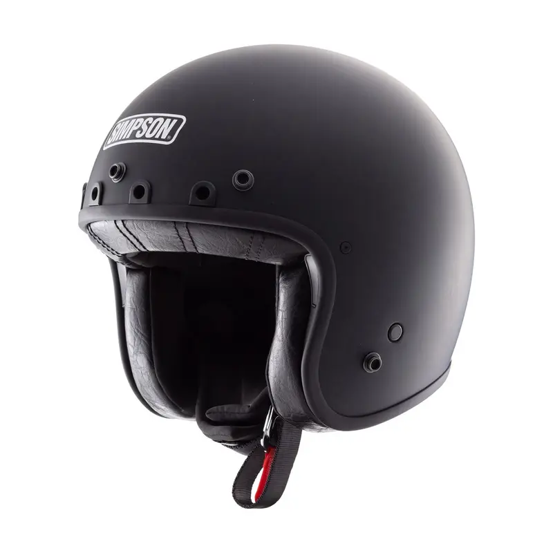 Casque jet moto - Chopper Noir Mat