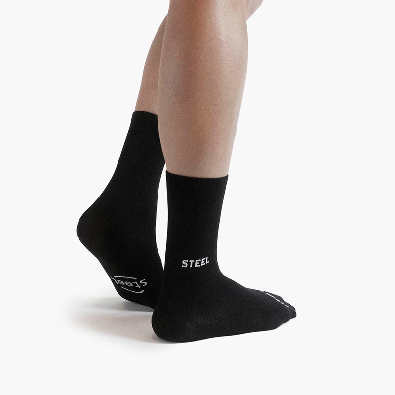 Steel Chaussettes logo noir