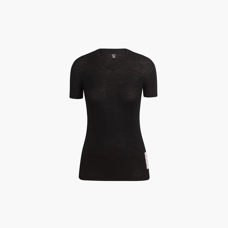 Rapha Maillot de corps Merino Manche courte Femme Black