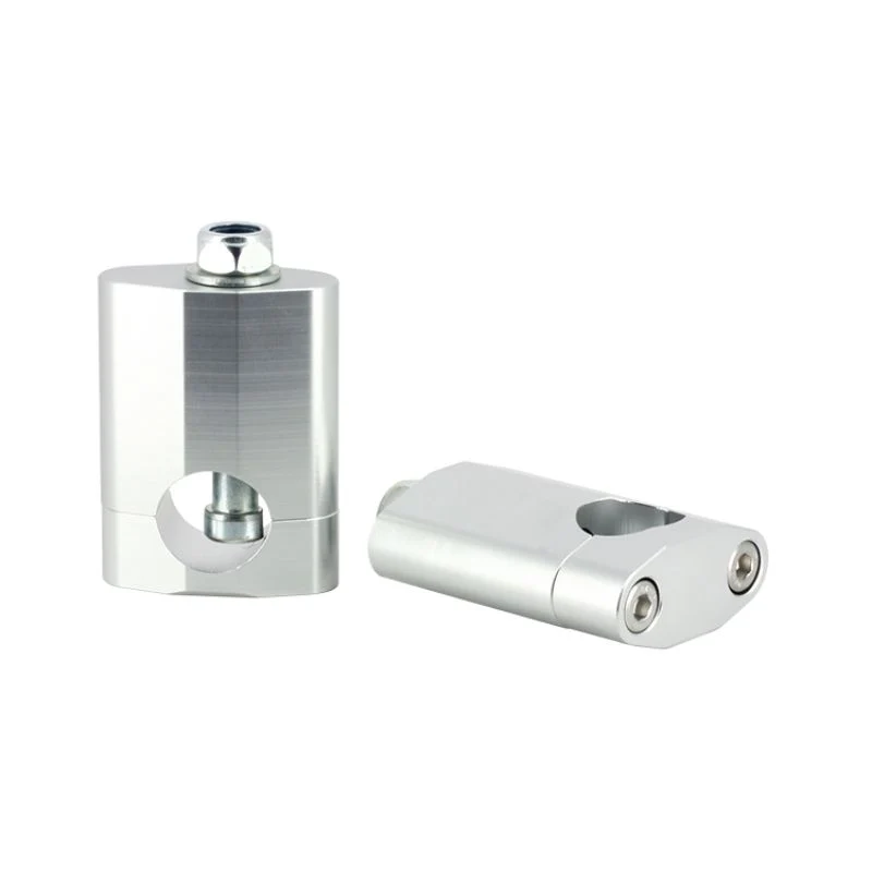 Pontet de guidon moto - Argenté 28.6mm