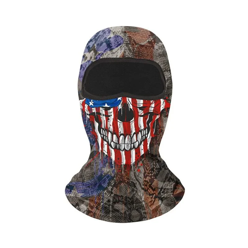 Cagoule moto - Tête de mort US