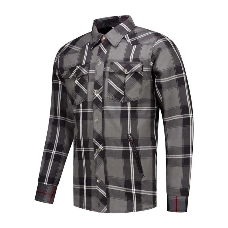 Chemise de moto homme - Jack Neil-25 Gris