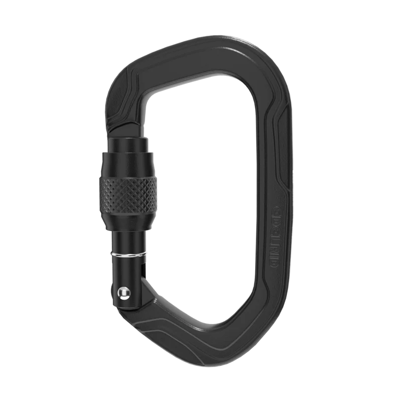 Mousqueton Aura Alu, 16kN noir (unité)