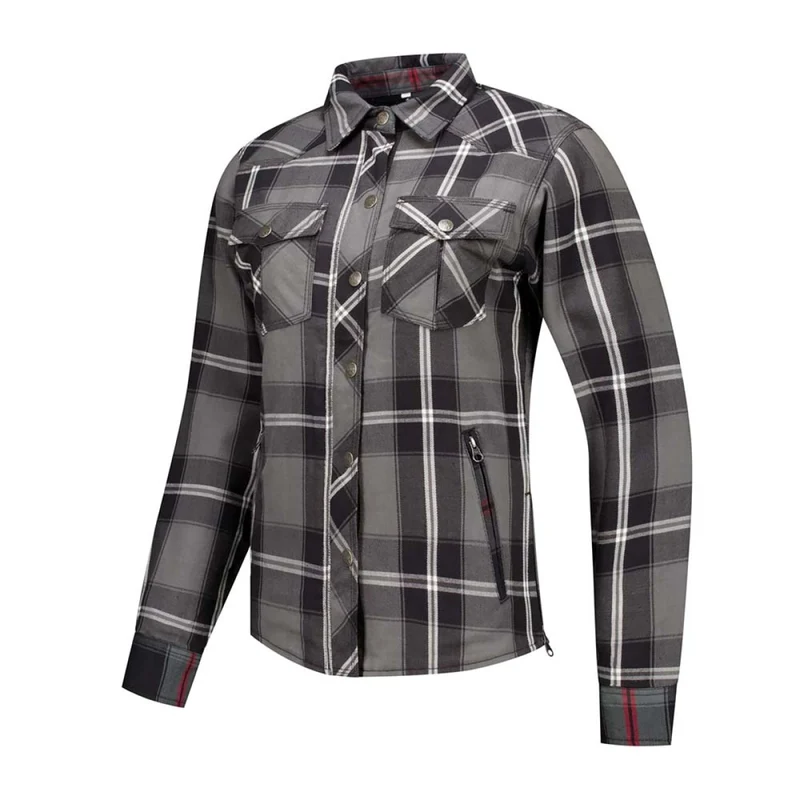 Chemise de moto femme - Jack Liss-25 Grise