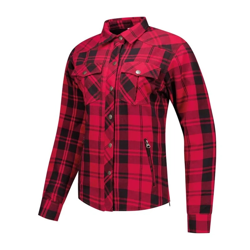 Chemise de moto femme - Jack Liss-25 Rouge