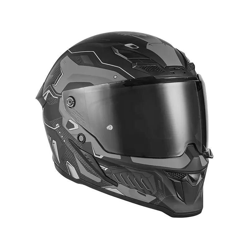Casque intégral - Goliath Berserk noir mat argent