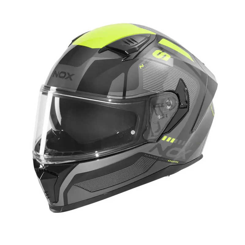 Casque intégral - N402 Mentor noir jaune brillant