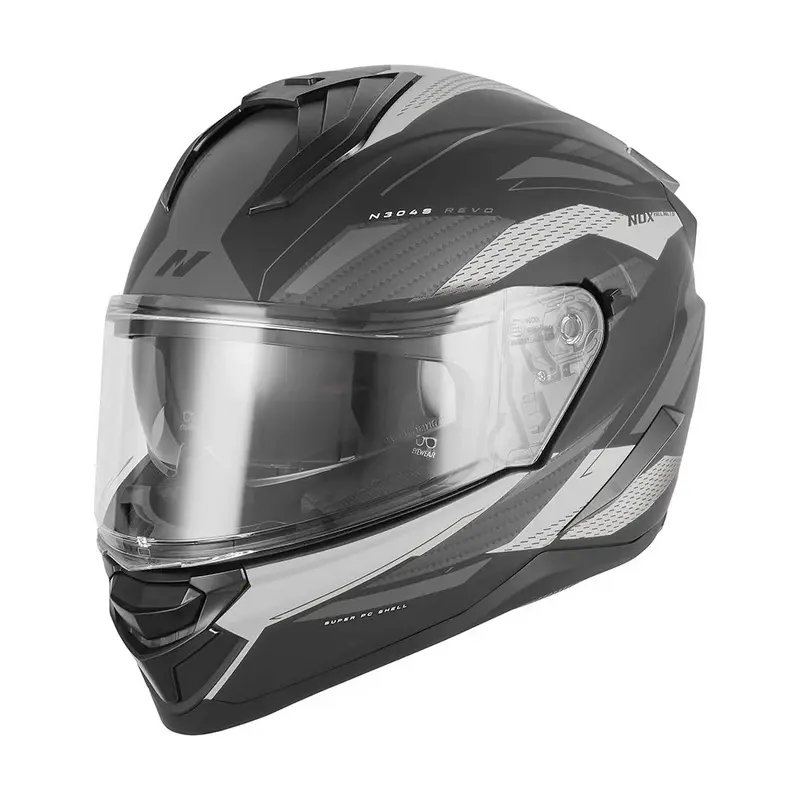 Casque intégral - N304S Revo noir mat argent