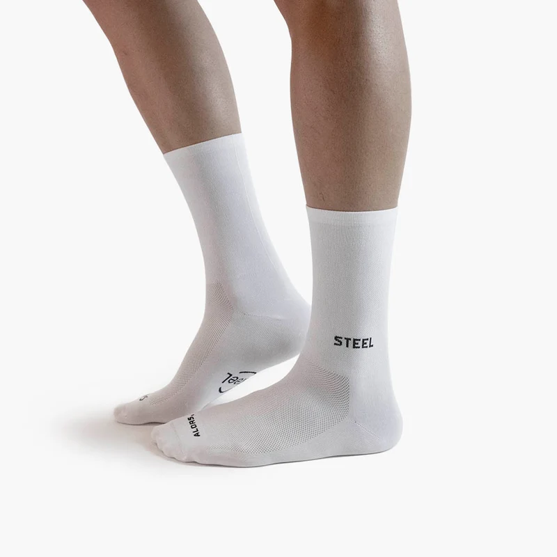 Steel Chaussettes logo blanches