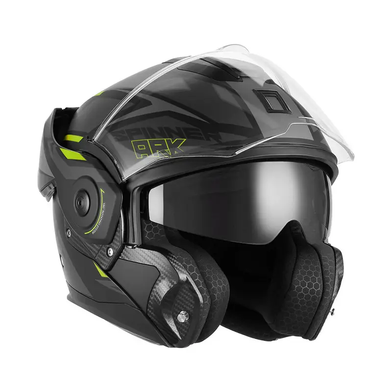 Casque modulable - Ark noir mat jaune