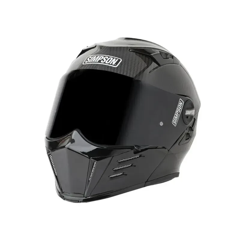 Casque moto modulable - Darksome carbone