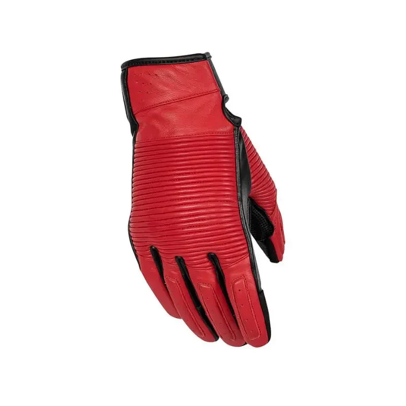 Gants moto été femme - Stella rouge