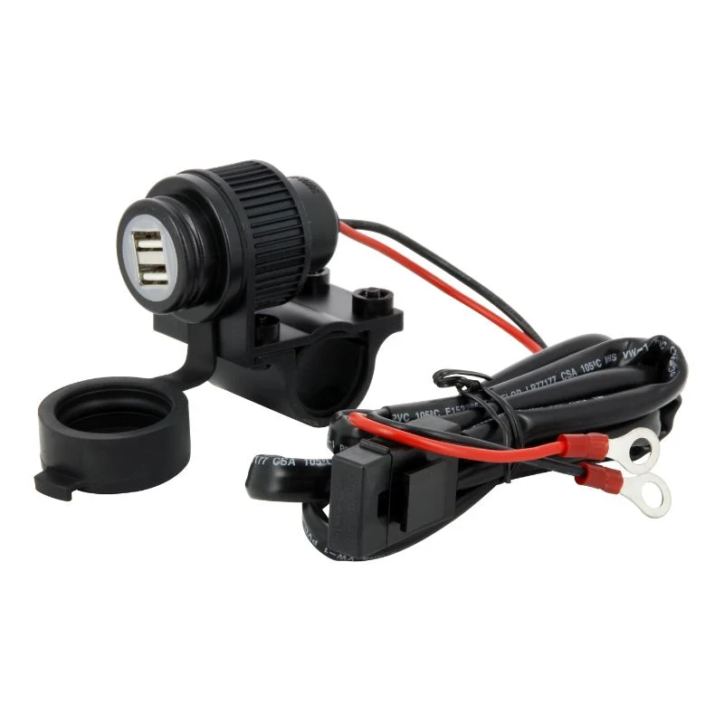 Chargeur guidon moto - Double USB 2.0