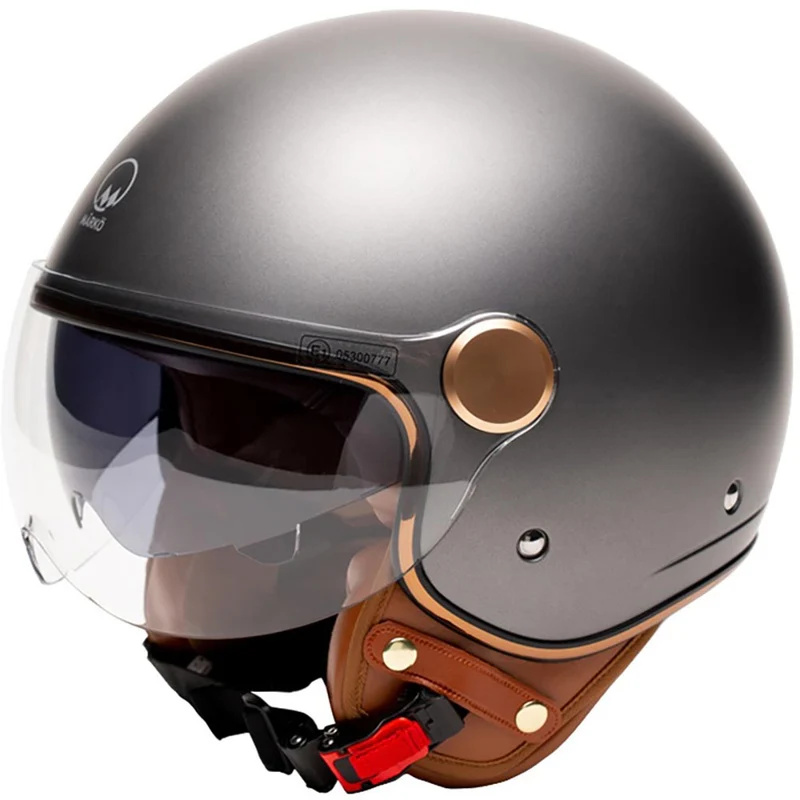 Casque jet moto - Grasse Gris Mat