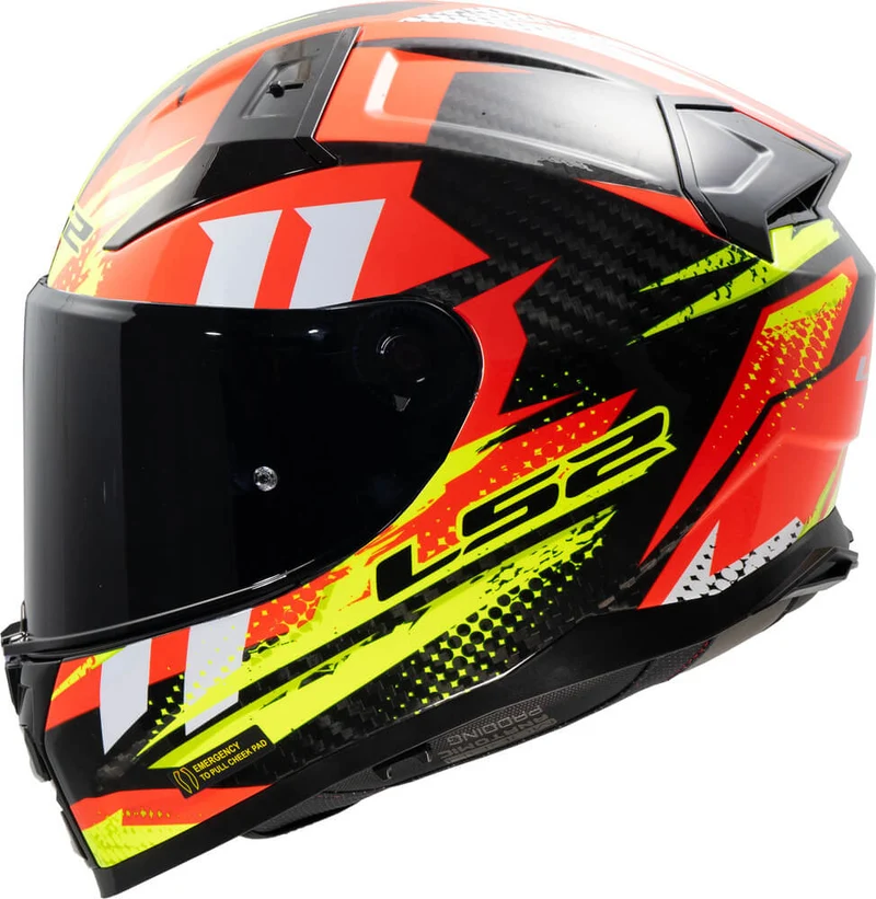 LS2 FF811 VECTOR II C TANTIC CASCO DE MOTO ROJO AMARILLO