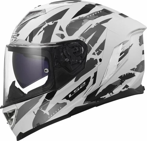 LS2 FF818 STORM III KAOS CASCO DE MOTO BLANCO GRIS