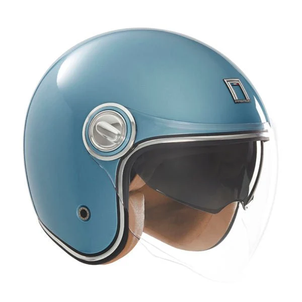 Casque Moto Jet Heritage Bleu Turquoise | NOX