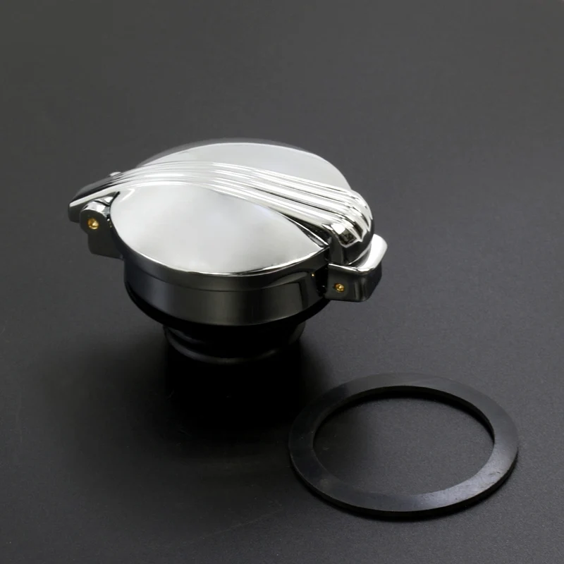 Bouchon type Monza pour Harley Davidson Sportster NOIR ou CHROME
