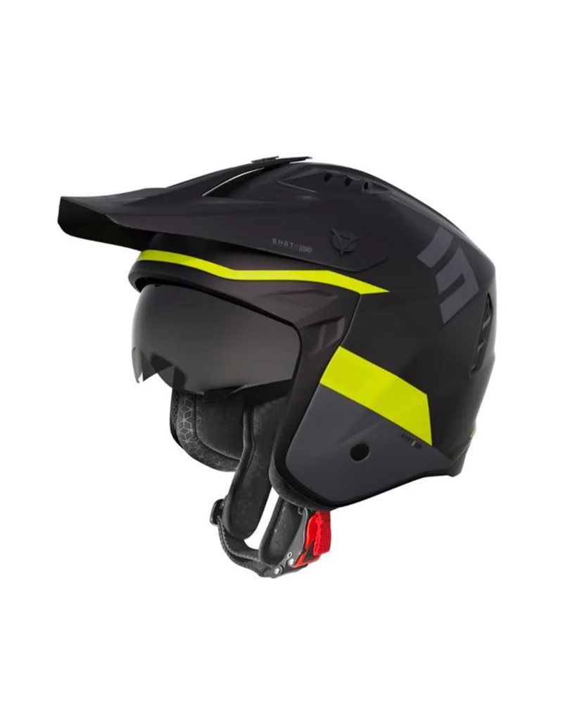 SHOT JUMP TRICKS CASCO NEGRO NEON AMARILLO MATT XS