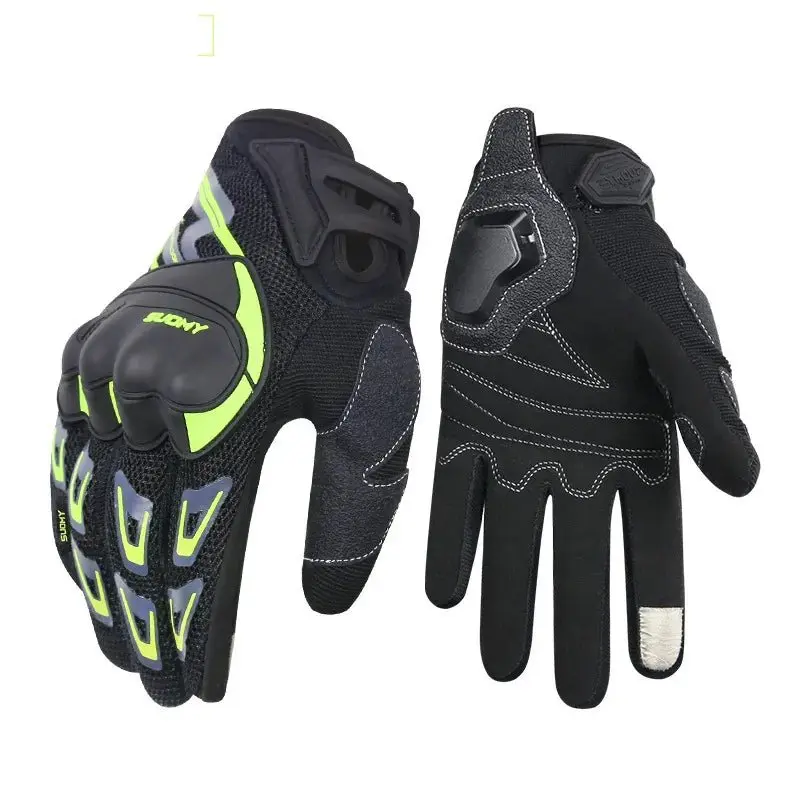 Gants Moto Cross Vert