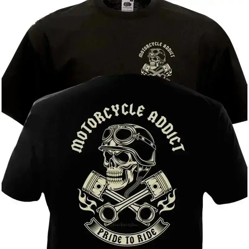 T shirt moto vintage -Motorcycle Addict