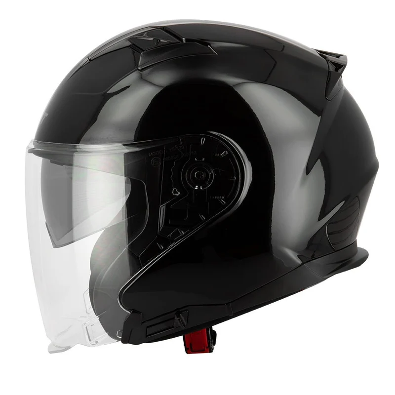 Casque moto jet S771 BLAKE - NOIR Brilanc | SOLDES