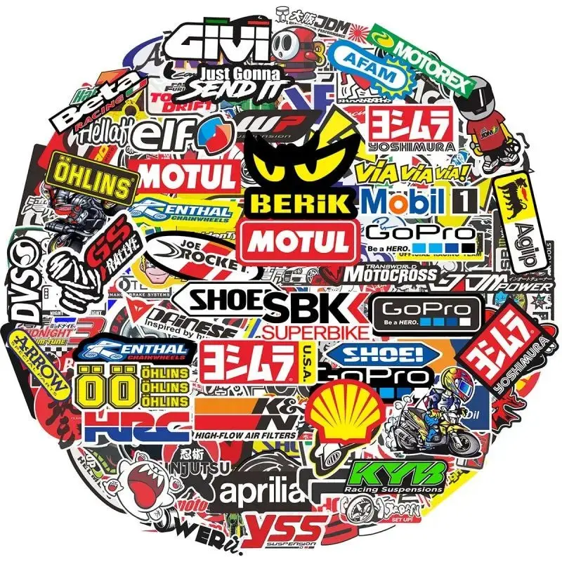 Stickers autocollants moto - Grande marque