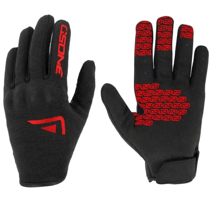 Gants moto été Noir/Rouge - Homologué CE 1kp