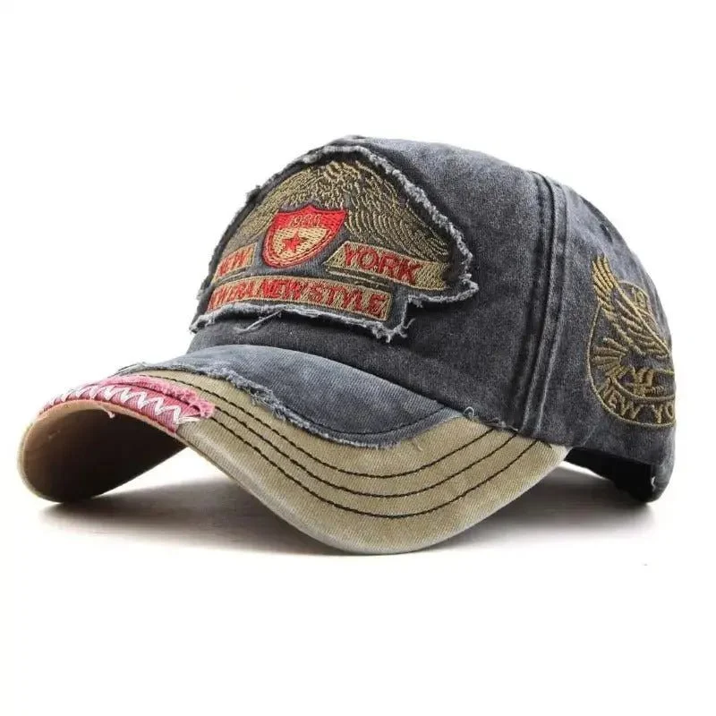 Casquette biker vintage - NEW-YORK