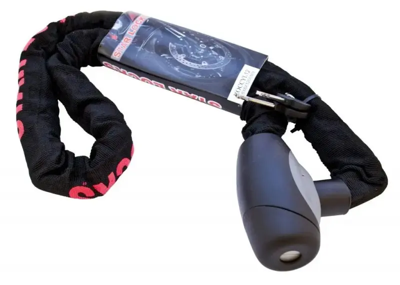chaine antivol moto - Cylindre + Chaîne Longueur: 1M20
