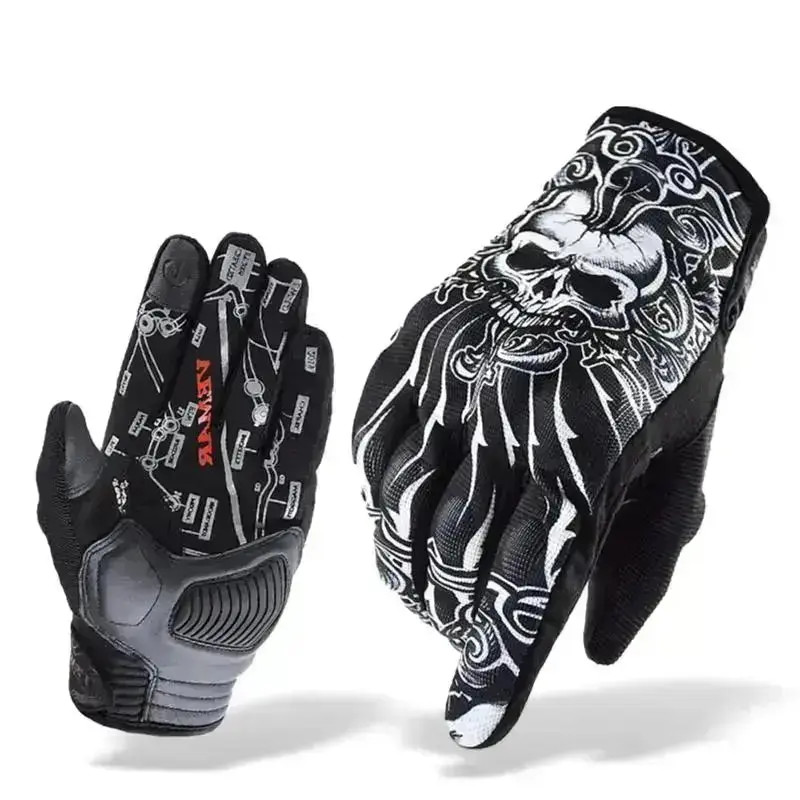 Gants moto été Antichoc tactile | SkullGrind™