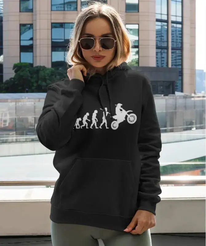 Sweat à capuche motard evolution
